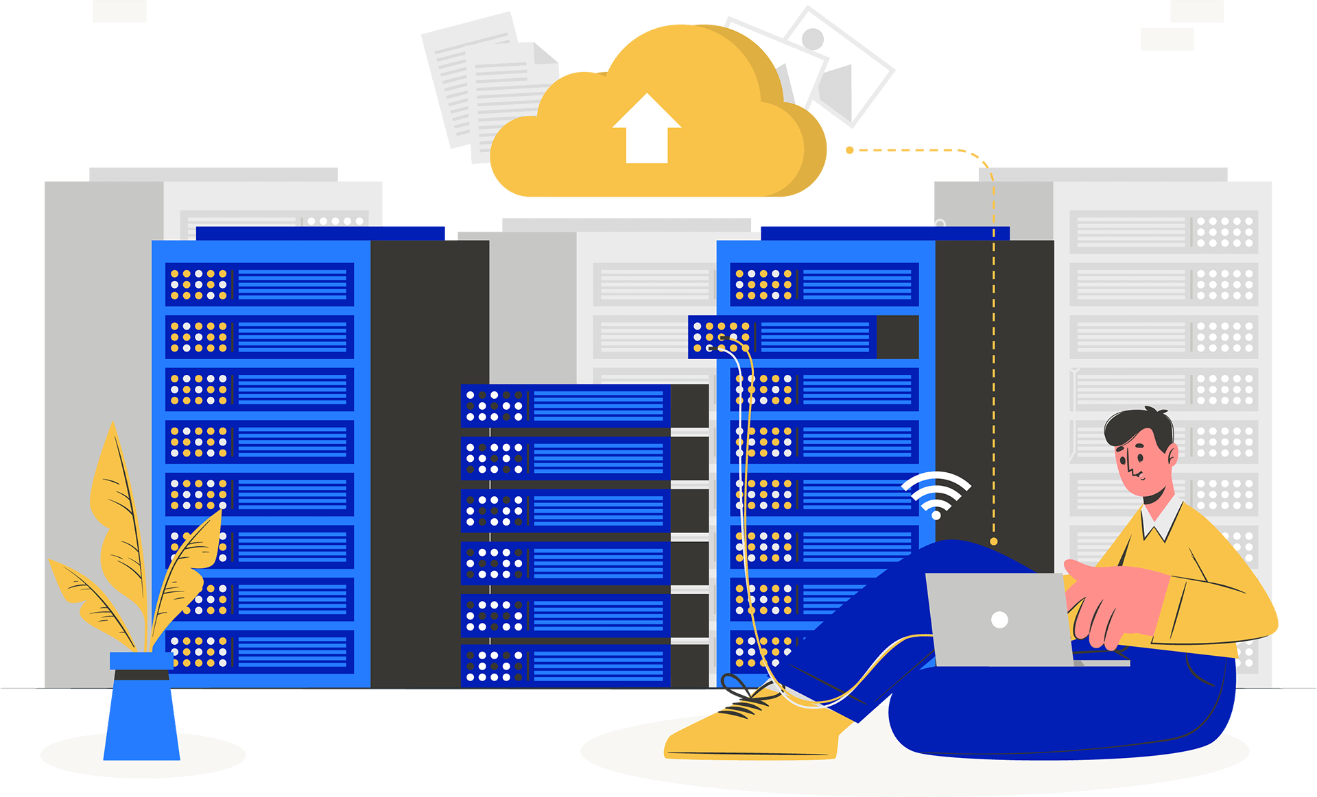 Domain and hosting illustration