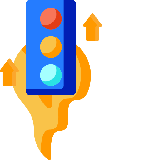 Increased traffic concept illustration